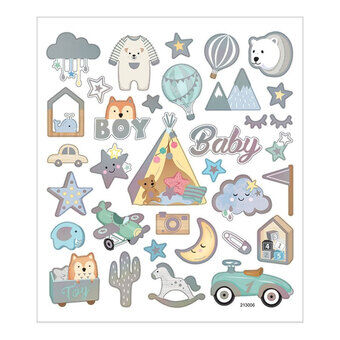 Stickers Baby Jongen, 1 Vel