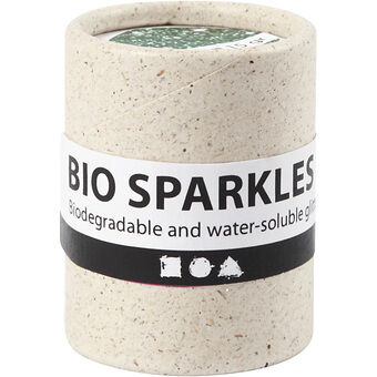 Biologische glitter groen, 10gr