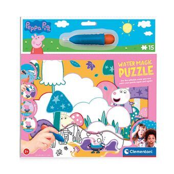 Clementoni watermagische puzzel peppa pig, 15 st.