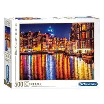 Clementoni puzzel amsterdam, 500 stukjes.