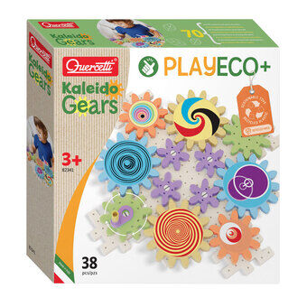 Quercetti Kaleido Gears Speel Eco Tandwielenset, 38dlg.