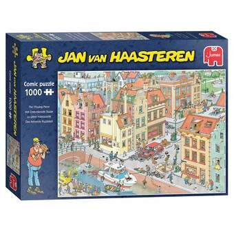 Jan van haasteren - het ontbrekende puzzelstukje, 1000 stukjes.