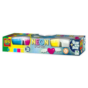 Zie neon en glow in the dark klei