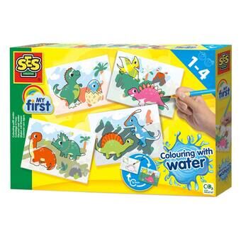 SES Mijn Eerste Inkleuren met Water - Dino\'s