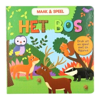 Maak & speel boek - het bos