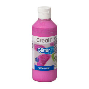 Creall glitterverf roze, 250ml