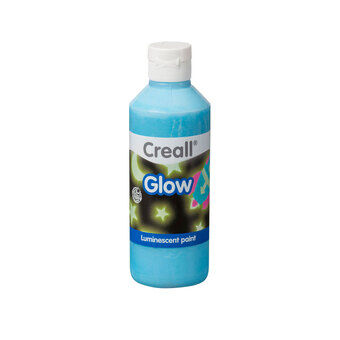 Creall Glow in the Dark Verf Blauw, 250 ml