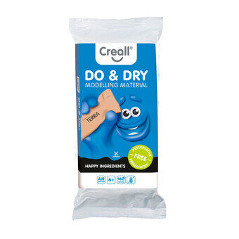 Creall do&dry boetseerklei zonder conserveringsmiddelen terra, 500gr.