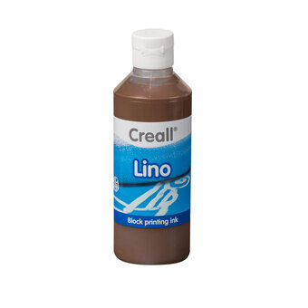 Creall lino blokprint verf bruin, 250ml