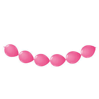 Magenta knoopballonnen, 8 stuks.