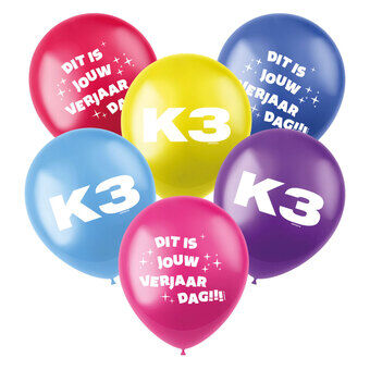 K3 ballonnen, 6 st.