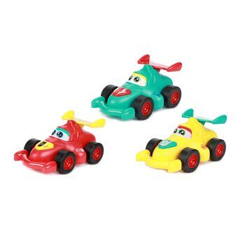 Kleine sterren cartoon racewagen