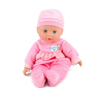 Baby Beau Babypop met Flesje, 30 cm