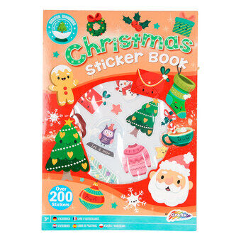 Kerst Stickerboek A4, 8 vellen