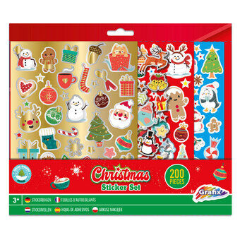 Kerst sticker set