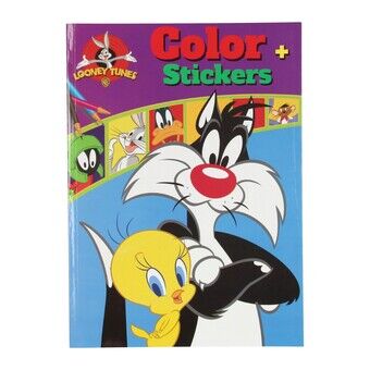 Warner Bros kleuren kleurboek Looney Tunes met stickers