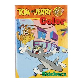 Warner Bros kleuren kleurboek Tom & Jerry met stickers