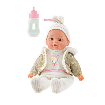 Lieve Baby Babypop Winterkleren en Flesje