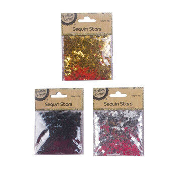 Glitter Sterren Metallic, 20 gram