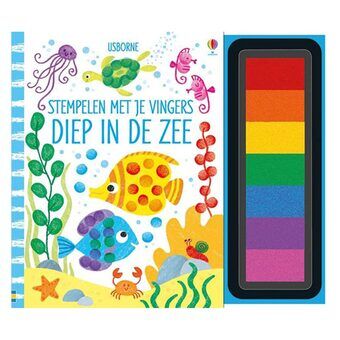 Stempelen met je vingers - Diep in de zee