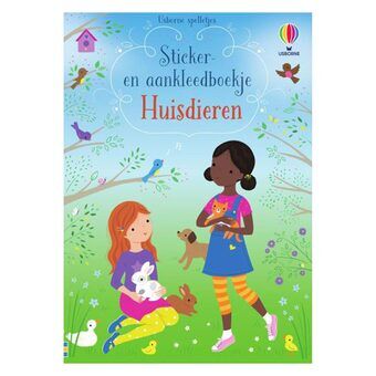 Sticker en aankleedboek huisdieren