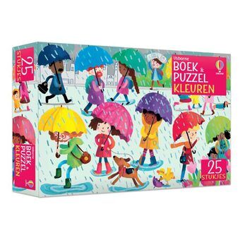 Boek en puzzel kleuren