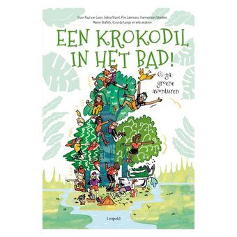 Een krokodil in bad!