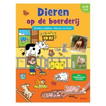 Stickerboek - dieren op de boerderij