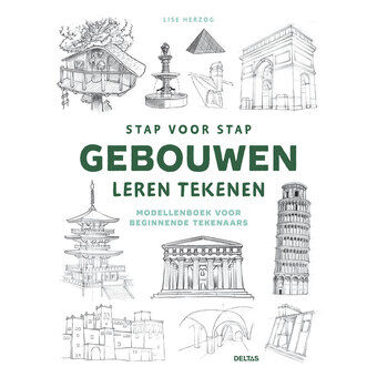 Stap voor Stap Gebouwen Leren Tekenen Hobbyboek