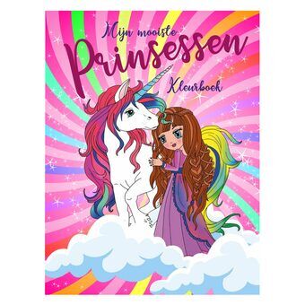 Mijn mooiste prinses kleurboek, 96 pagina\'s.