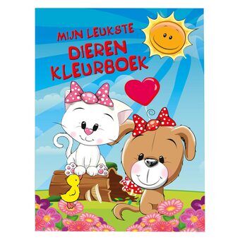 Mijn schattigste dierenkleurboek, 48 pagina\'s.