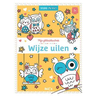 Mijn glitter kleurboek slimme uilen