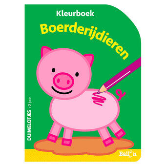 Thumbels Boerderijdieren Kleurboek