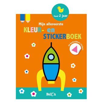 Mijn allereerste kleur- en stickerboek 2+ (raket)