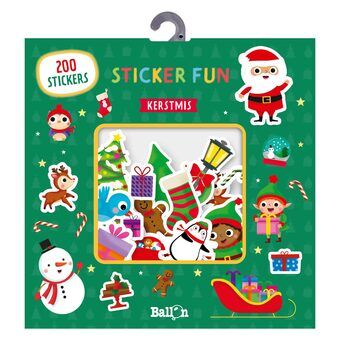 Stickerplezier Kerst met 200 stickers