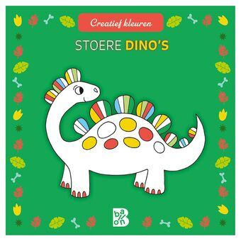 Creatieve kleuren - stoere dino\'s