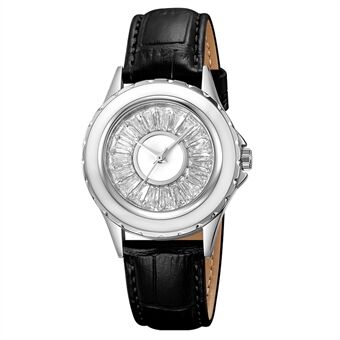 SKMEI 2172 Stijlvolle Vrouwen Quartz Horloge Rhinestone Wijzerplaat Polshorloge