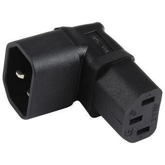 IEC C14 naar C13 Voedingsadapter PDU-connector / connector 90 graden omlaag