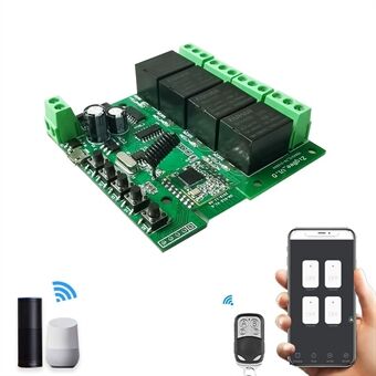 ZB- DIY-S04 Smart WiFi Switch Draadloze Relaismodule Tippen zelfsluitende 4 Keer eWelink APP Afstandsbediening