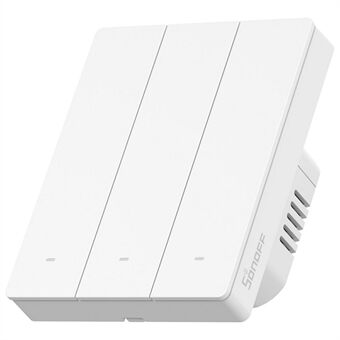 SONOFF Switchman M5-3C-80W Slimme Wandschakelaar 3-Voudig voor Apple Home, Alexa, Google Home (M5 Matter)