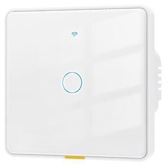 MG-KG110 1-Gangs WiFi+433 Dual Modus Touch Slimme Schakelaar Tuya APP Spraakbesturingmuurschakelaar, EU Plug  /  Wit