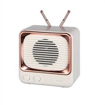 DW02 Retro TV-stijl Desktop FM-radio Mini draagbare draadloze Bluetooth-luidspreker