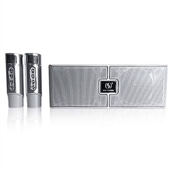 YS204 Draadloze microfoons Bluetooth-luidsprekersysteem Home Party KTV Karaoke-zangmachinekit