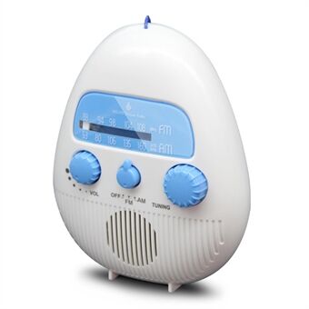 SY-900 IPX4 Waterproof HiFi Speaker Battery Powered Portable Shower AM FM Radio with Lanyard