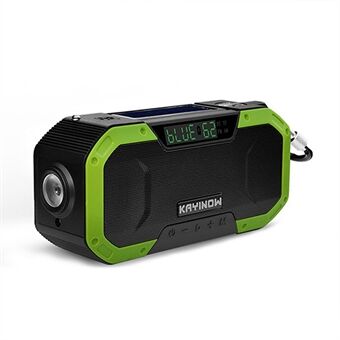 Draagbare IPX6 waterdichte slinger Solar -radio Bluetooth-luidspreker met LED-licht