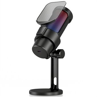 M8 Karaoke Conferentie Opname Desktopmicrofoon Professionele Condensatormicrofoon met RGB Licht