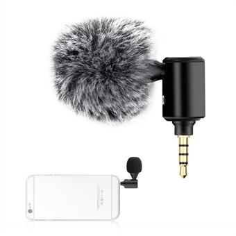 PULUZ PU614B  3.5mm Draadloze Lavalier Microfoon Clip-On Unidirectionele Dasspeld Mic voor Interview, Livestream