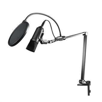 UPERGO AP-4M Verstelbare Microfoon Ophangarm Stand met Microfoonclip Popfilter