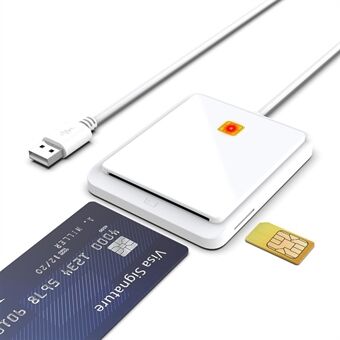 CR317 USB 2.0 Smart Card Reader Ondersteunt SIM CAC ID Bankpas voor Mac Windows