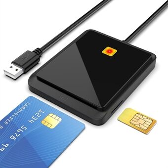 CR317 USB 2.0 Slimme Kaartlezer Ondersteunt SIM CAC ID Bankkaart voor Mac Windows